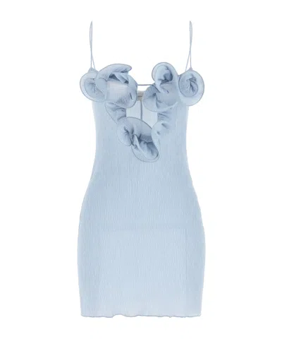 MAGDA BUTRYM MAGDA BUTRYM RE26 01 FLORAL-NECKLINE MINI DRESS