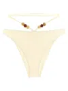 Magda Butrym Re26 Bikini Briefs Strappy Beaded High Cut In Neutral