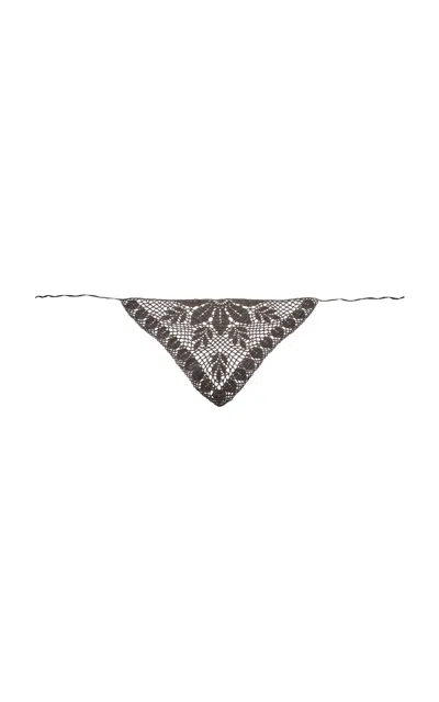 Magda Butrym Re26 Crochet 05 Scarf Brown