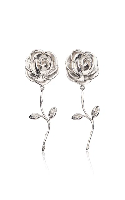 Magda Butrym Re26 Earrings 03 Rhodium In Multi