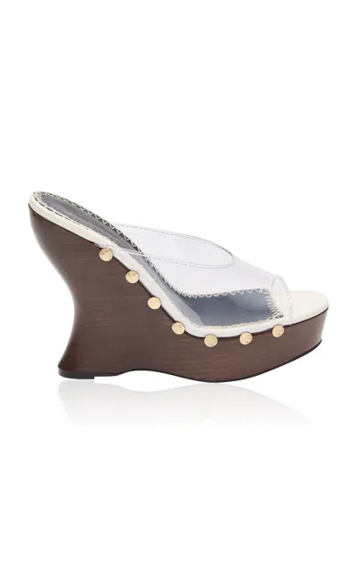 Magda Butrym Re26 Wedge Sandals Pvc In Neutral