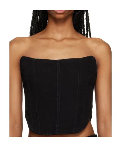 Magda Butrym Rear Zipper Wipes The Chest In Black