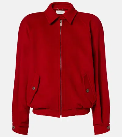 Magda Butrym Wool Bomber Jacket In Red