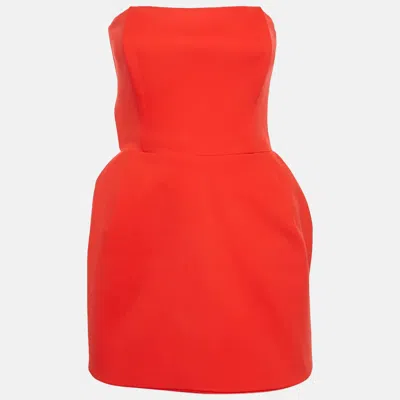 Magda Butrym Red Jersey Knit Corset Mini Dress