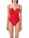 MAGDA BUTRYM RETRO BUSTIER SWIMSUIT