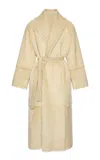 Magda Butrym Reversible Shearling Coat In Ivory