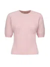 Magda Butrym Stretch Cashmere Crew Neck Sweater In Pink