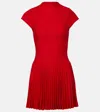 Magda Butrym Ribbed Cotton Minidress In Red