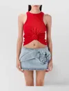 Magda Butrym Knotted Ribbed Stretch Cotton-jersey Tank