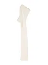 Magda Butrym Ribbed-knit Hooded Scarf In Neutrals