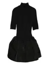 Magda Butrym Mini Dress With Balloon Skirt In Black