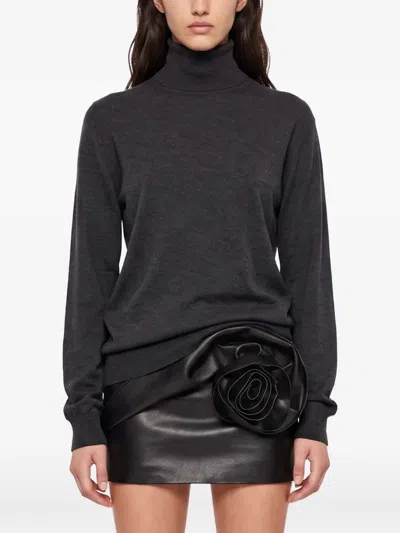 Magda Butrym Roll-neck Sweater In Black