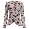 Magda Butrym Rose-appliqué Ruched Top In Multicolor In Multi