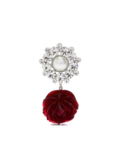 Magda Butrym Rose Crystal-embellished Earrings In Multi