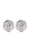Magda Butrym Floral Stud Earrings Metallic Finish In Metallic