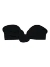 Magda Butrym Top Bikini In Nylon Stretch Nero  Donna