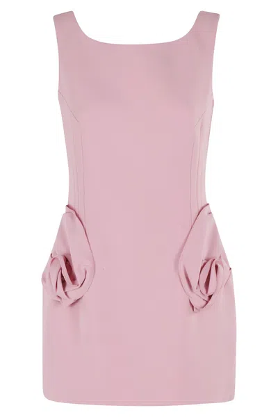 Magda Butrym Rose Hip Mini Dress In Pink