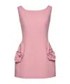 Magda Butrym Floral Appliqued Wool Mini Dress