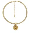 Magda Butrym Rose Necklace In Gold