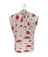 Magda Butrym White Cream Printed Dress In Nude