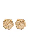 Magda Butrym Rose-shaped Earrings In Gold