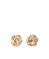 Magda Butrym Rose-shaped Earrings In Gold