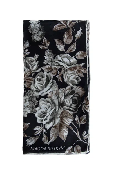 Magda Butrym Rose Silk Scarf In Multi