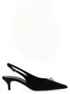 Magda Butrym Rosetta Slingback Pumps With Embellished Kitten Heel