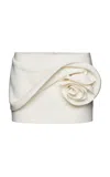 Magda Butrym Rosette-detailed Mini Skirt In Ivory