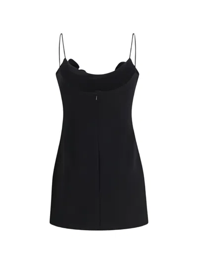 Magda Butrym Rosette-detail Mini Dress In Black