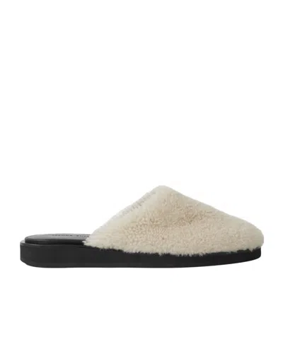 Magda Butrym Round-toe Slippers In White