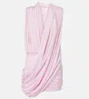 Magda Butrym Ruched-detail Mini Dress In Pink