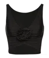 Magda Butrym Swim Bra Floral Embellishment In Black