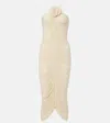 Magda Butrym Ruched Halterneck Midi Dress