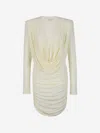 Magda Butrym Draped Stretch-jersey Mini Dress