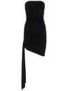 Magda Butrym Black Strapless Minidress In Black