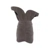 Magda Butrym Sculptural One-shoulder Mini Dress With Rose Petal Detail In Gray