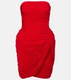 Magda Butrym Ruched Minidress In Red