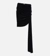 Magda Butrym Ruched Miniskirt In Black