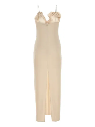 Magda Butrym Ruffled 29 Maxi Dress In Gold