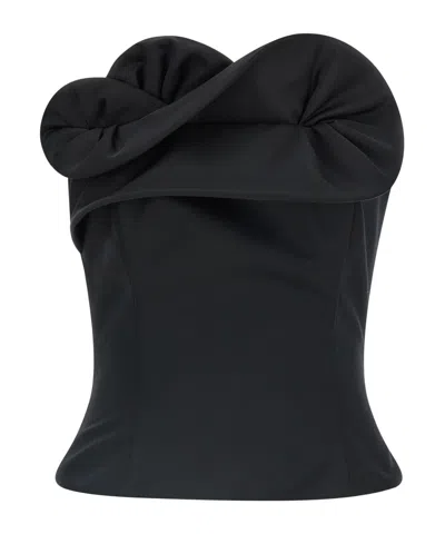 MAGDA BUTRYM RUFFLED CORSET TOP