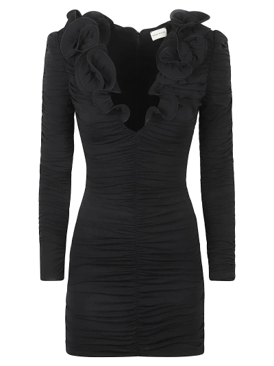 Magda Butrym Ruffled Dress In Black
