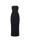 Magda Butrym Ruffled Midi Dress In Black