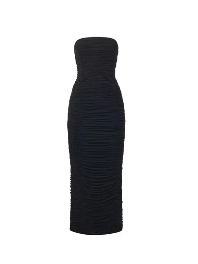 MAGDA BUTRYM RUFFLED MIDI DRESS