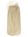 Magda Butrym Flowing Silhouette Layered Sheer Skirt In Yellow
