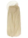 Magda Butrym Flowing Silhouette Layered Sheer Skirt In Neutral