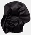 Magda Butrym Ruffled Wool And Silk Organza Minidress In Black