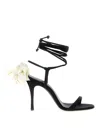 Magda Butrym Sandal With Flower Detail In Black