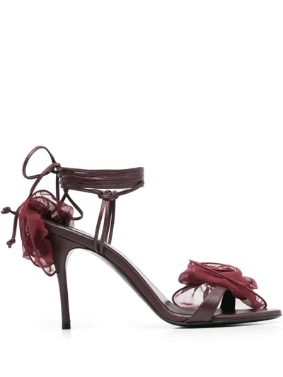 Magda Butrym Sandal With Pink In Brown