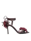 Magda Butrym Flowers Sandals Shoes In Red